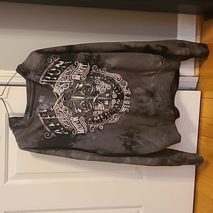 Rhinestone laced hoodie